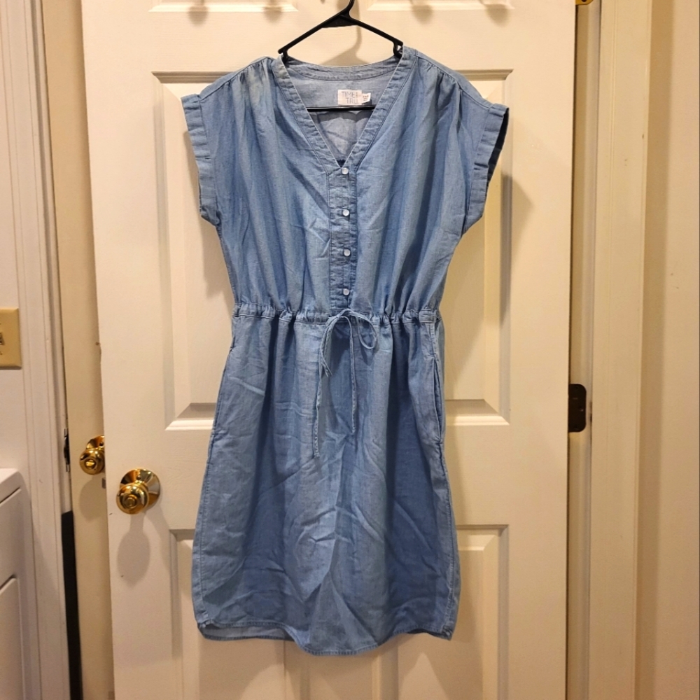 Time and Tru Blue Denim Dress Size Small